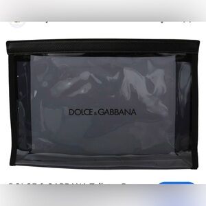 Dolce & Gabbana Black Transparent Pouch